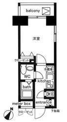 人形町駅 徒歩1分 8階の物件間取画像